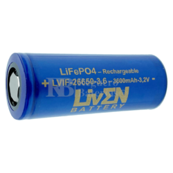 Batera de Litio 3.6 Voltios 3.600 mAh LiFePO4