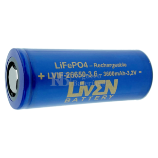Batera de Litio 3.6 Voltios 3.600 mAh LiFePO4