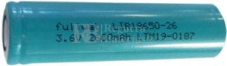 Batería LIR18650-26I Li-ion Fulwatt 3.6V 2.600 mAh