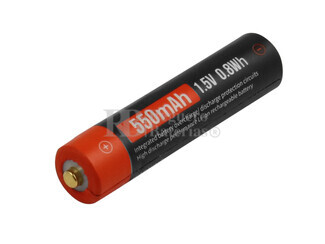 Batera Litio 1.5V 550mAh AAA recargable Micro-Usb