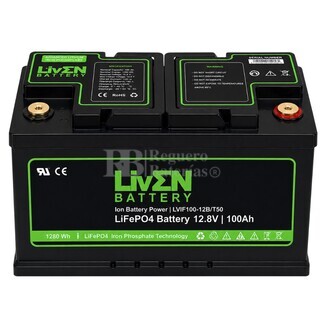 Bater�a Litio 12 Voltios 100 Amperios LiFePO4 LVIF100-12L