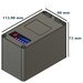 Batera Litio 12 Voltios 14,5 Amperios indicador carga 3S5P Eve18650-29V Test 