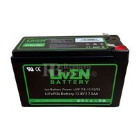 Batería Litio 12 Voltios 7,5 Amperios LiFePO4 RBIF7.5-12