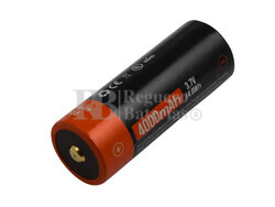Batería Litio 26650 3,7V 4.000 mAh Carga USB-C