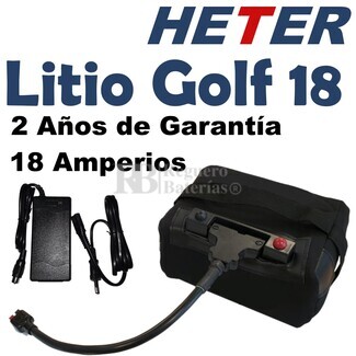Batería Litio Carro de Golf 12 voltios 18 Amperios
