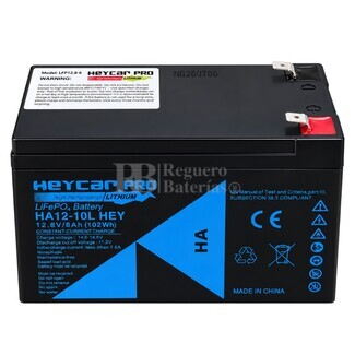 Bater�a Litio recargable 12 Voltios 18 Amperios LiFePO4 | HEYCAR HA12-20L