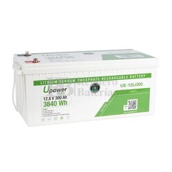 Batera Litio instalacin Solar 12 Voltios 300 Amperios U-Power 12 Voltios 300 Amperios UE-12Li300