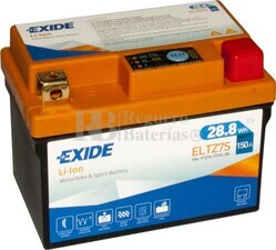 Batera Litio Moto ELTZ7S Exide 12V 2,4A