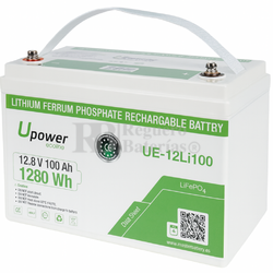 Batera Litio para solar caravanas 12 Voltios 100 Amperios U-Power UE-12Li100