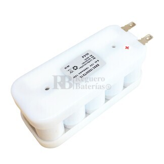 Batera luces emergencia 12 Voltios 1.5 Amperios Ni-Cd Flasco