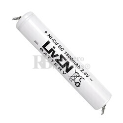 Bater�a Luz Emergencia 2.4 Voltios 1.500 mah Sub-C 