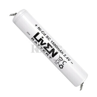 Bater�a Luz Emergencia 2.4 Voltios 1.500 mah Sub-C 