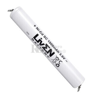Bater�a Luz Emergencia 3.6 Voltios 1500 mAH Sub-C 