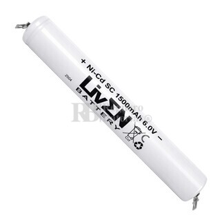 Bater�a Luz Emergencia 6 Voltios  1500mAH SubC