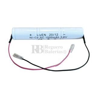 Batera luz Emergencias 3.6V 1,5Ah C- Cables conexin