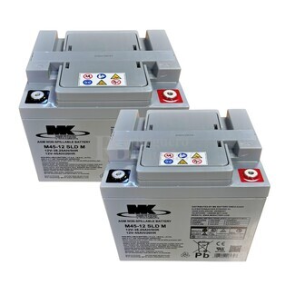 Pack de 2 bateras MK M45-12 SLD 12V 45Ah, Energa confiable para tu scooter elctrico