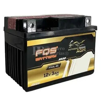 Bater�a moto 12 Voltios 3 Amperios FQS FTX4L-BS