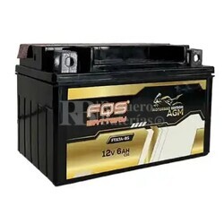 Batería moto 12 Voltios 6 Amperios FQS-FTX7L-BS