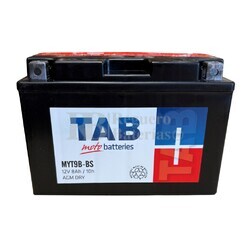 Batera Moto AGM YT9B-BS TAB 12 Voltios 8 Amperios