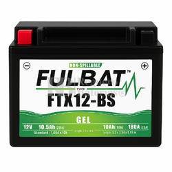 Batera Moto 12 Voltios 12 Amperios FQS FTX12-BS