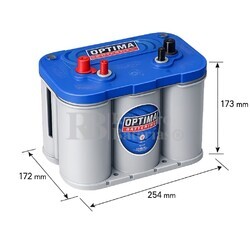 Bater�a Optima BLUE TOP BT DC 4.2 AGM 12 Voltios 55 Amperios