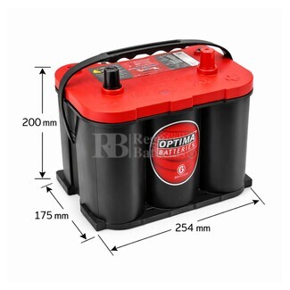 Bater�a Optima RED TOP RTR 4.2 AGM 12 Voltios 50 Amperios