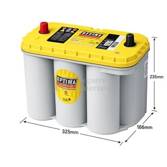 Bater�a Optima YELLOWTOP YTS 5.5 AGM 12 Voltios 75 Amperios 