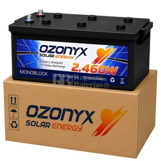 Bater�a OZX205.A 12V 205Ah para Bombeo Solar y Energ�a Renovable