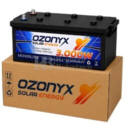 Bater�a OZX250.A 250Ah 12V para Instalaciones Solares de Ciclo Profundo