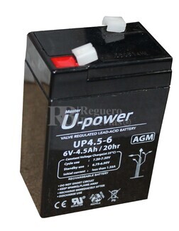 Batera para Alarma Ademco GSMV 6 Voltios 4,5 Amperios  