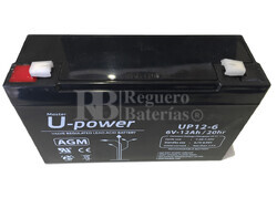 Batería para Alarma Chloride 11A74 6 Voltios 12 Amperios