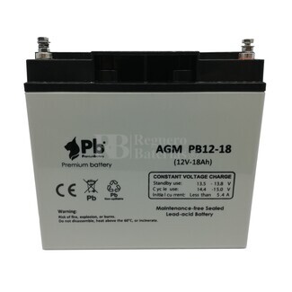 Batera para Alarma de 12 Voltios 18 Amperios PB12-18