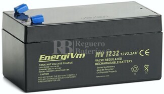 Batera para Alarma de 12 Voltios 3,2 Amperios MV1232