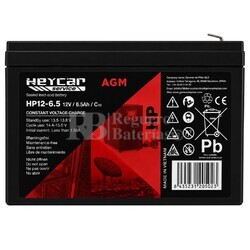 Bater�a para Alarma de 12 Voltios 6,5 Amperios HP12-6.5