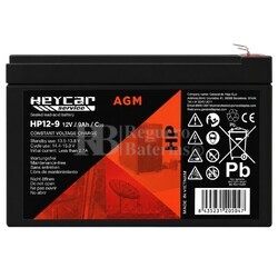 Bater�a para Alarma de 12 Voltios 9 Amperios HP12-9B