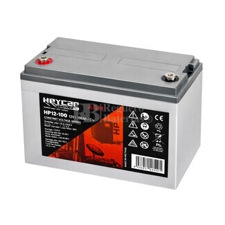 Bater�a auxiliar para embarcaci�n AGM 12 Voltios 100 Amperios Heycar HP12-100