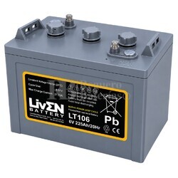 Bater�a para apilador 6 voltios 225 Amperios | LT106 Semi Tracci�n Liven Battery