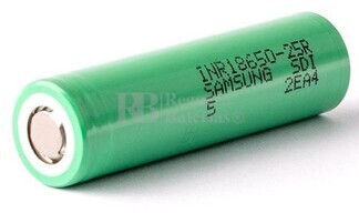 Batera para vapeador de alto rendimiento Samsung 25R 18650