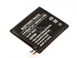 Batera para HTC One X, Li-Polymer, 3,7V, 1800mAh, 6,7Wh
