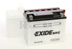 Batera para Moto EXIDE 12 Voltios 12 Amperios EB12B-B2 - YB12B-B2  160mm x 90mm x 130mm