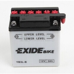 Batera para Moto EXIDE 12 Voltios 3 Amperios EB3L-B - YB3L-B  98mm x 56mm x 110mm