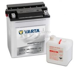 Batera para Moto VARTA 12 Voltios 14 Ah en C10 PowerSports Freshpack Ref.514011014 12N14-3A - YB14L-A2  EN 190 A 136x91x166