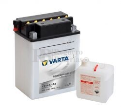Batera para Moto VARTA 12 Voltios 14 Ah en C10 PowerSports Freshpack Ref.514401019 YB14A-A2  EN 190 A 135x90x177