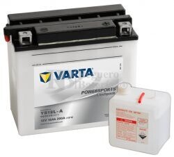 Batería para Moto VARTA 12 Voltios 18 Ah en C10 PowerSports Freshpack Ref.518015018 YB18L-A EN 200 A 181x90x160