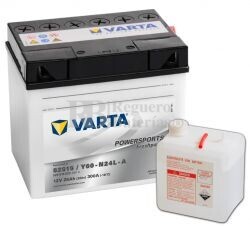 Batería para Moto VARTA 12 Voltios 25 Ah en C10 PowerSports Freshpack Ref.525015022 52515 - Y60-N24L-A EN 300 A 186x130x171