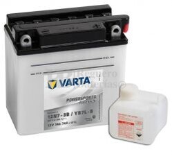 Batera para Moto VARTA 12 Voltios 7 Ah en C10 PowerSports Freshpack Ref.507012004 YB7L-B / 12N7-3B EN 74 A 136x76x134