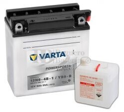 Batera para Moto VARTA 12 Voltios 9 Ah en C10 PowerSports Freshpack Ref.509014008 12N9-4B-1 / YB9-B EN 85 A 136x76x139