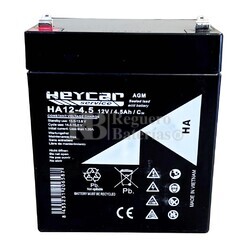 Batera para SAI 12 Voltios 4,5 Amperios Heycar HA12-4.5
