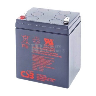 Bateria para SAI 12 Voltios 5 Amperios CSB HR1221WF2 