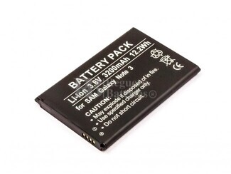 Batera para Samsung Galaxy Note 3, Galaxy Note III, Li-Ion 3,8V 3200mAh 